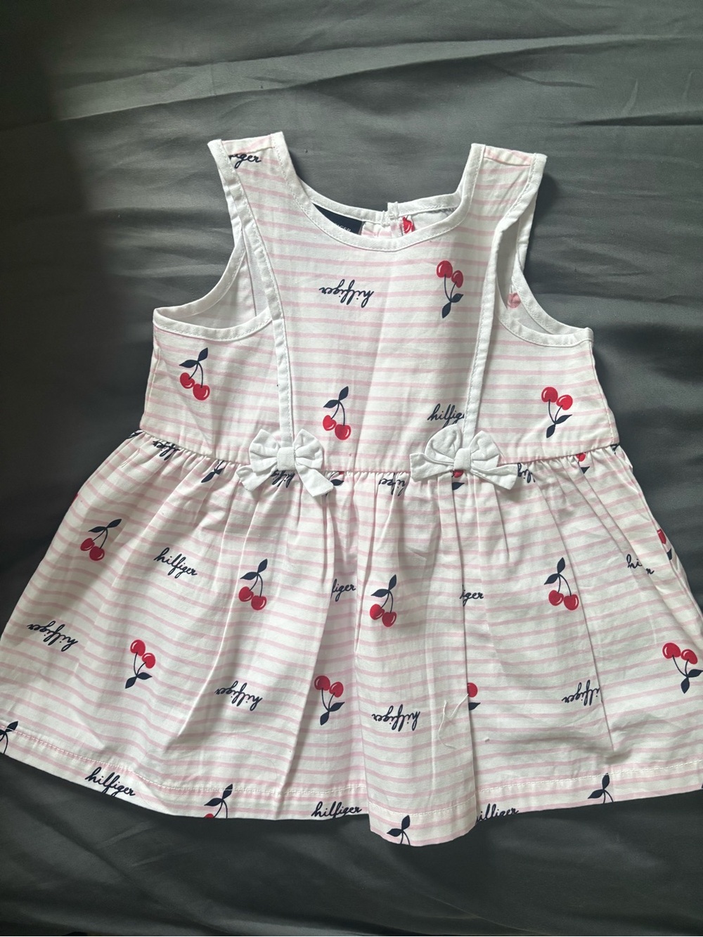 Cherry and stripe Tommy Hilfiger baby girl dress